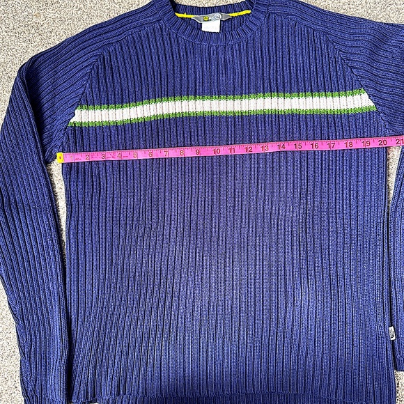 The North Face Men’s Navy Blue Color 55% Acrylic 45% Cotton Chunky Large Sweater - Picture 6 of 15